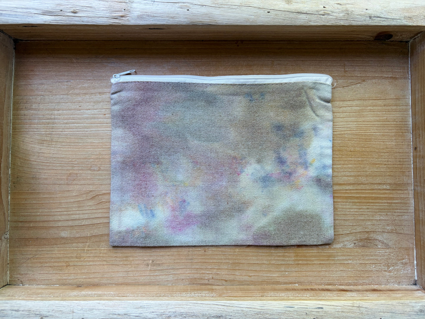 Ice Dyed Zipper Pouch