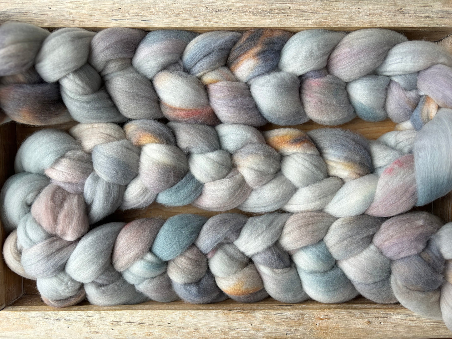 One of a Kind Batch - 100 grams of Spinning Fibre - Untreated Merino Wool 22 Micron - Hand Dyed Combed Top