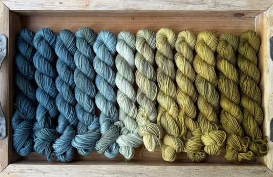 12 Skein Mini Yarn Fade - Squishy Sock Base