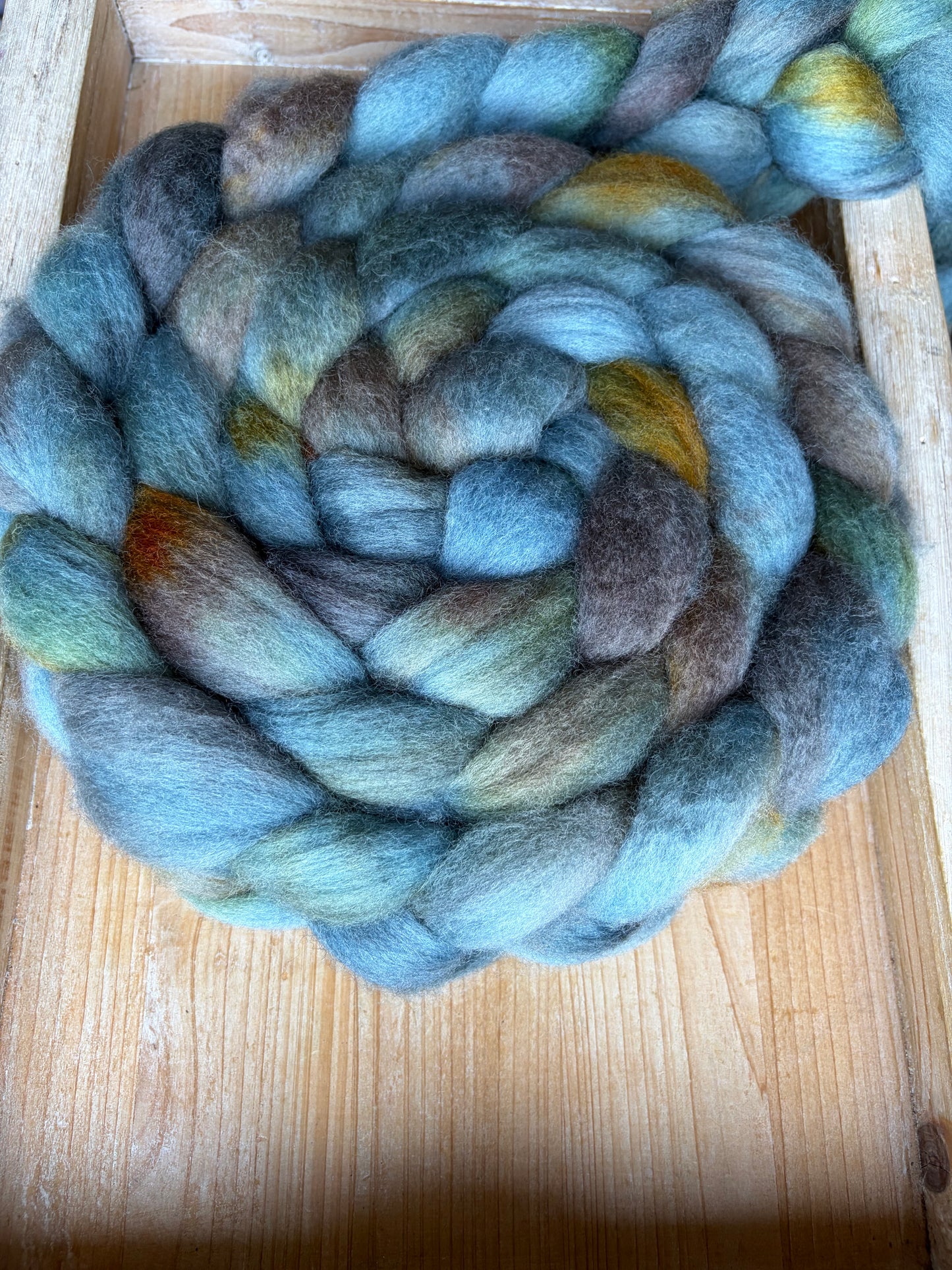 Bluefaced Leicester Wool - 26 Micron - One of a Kind Batch - 100 grams of Spinning Fibre - Hand Dyed Combed Top