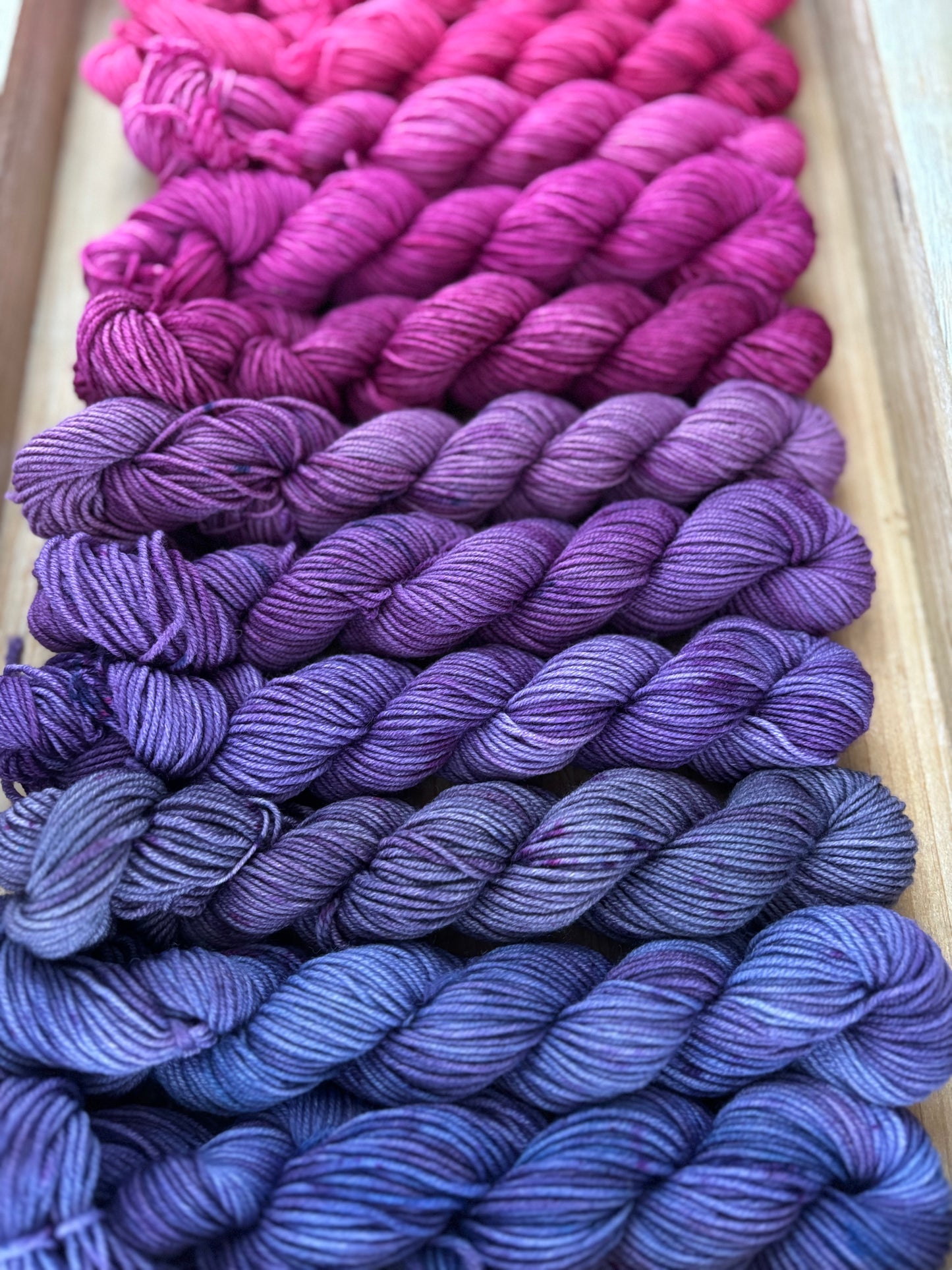 24 Skein Mini Yarn Fade - Squishy Sock Base