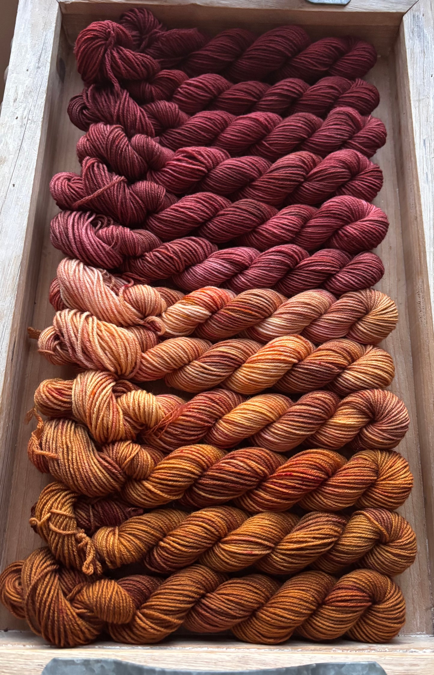 12 Skein Mini Yarn Fade - Squishy Sock Base