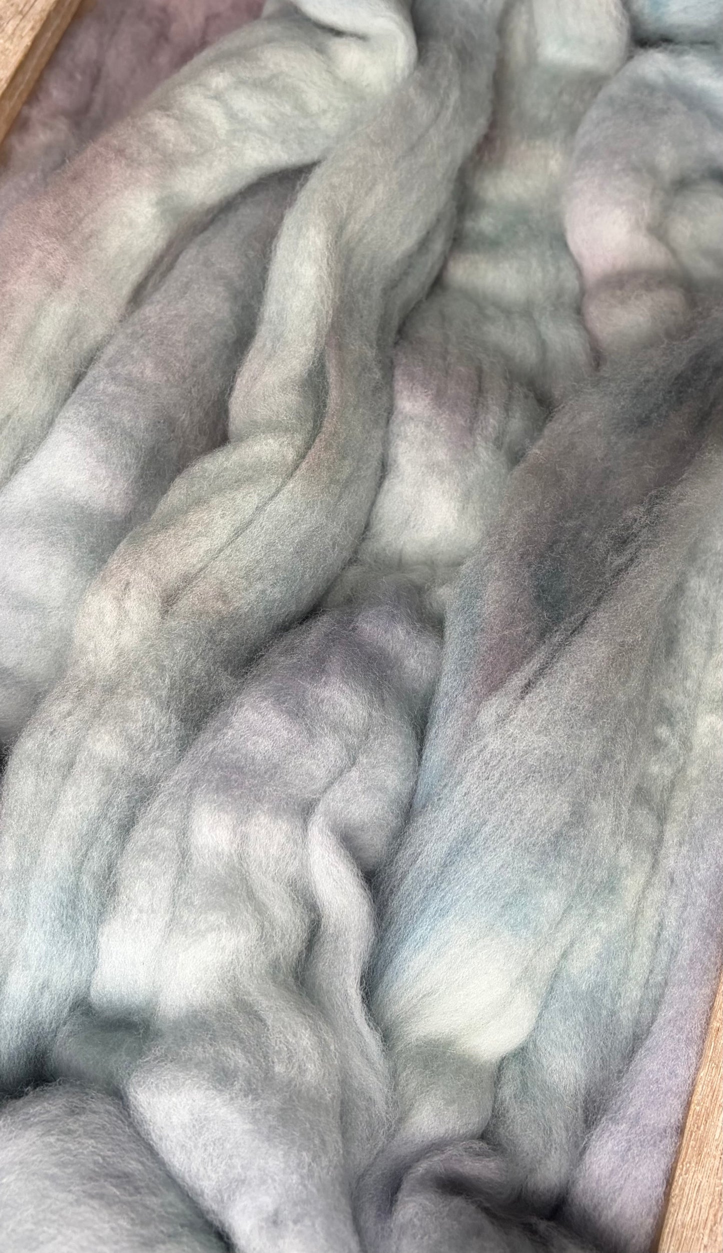 Untreated Merino Wool - 22 Micron - One of a Kind Batch - 100 grams of Spinning Fibre - Hand Dyed Combed Top