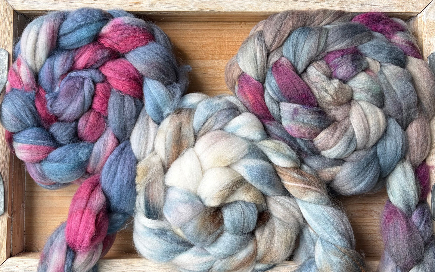 Hand Spun Yarn - 70% SWM/ 20% Nylon/ 10% Cashmere - Sweater Quantity