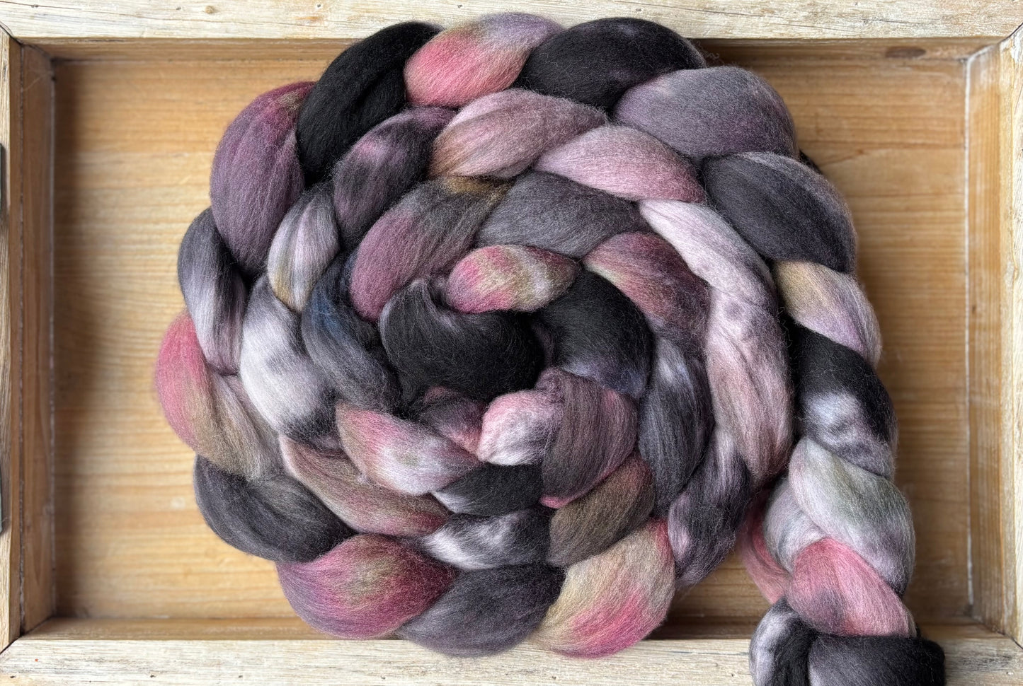 One of a Kind Batch - 100 grams of Spinning Fibre - Untreated Merino Wool 22 Micron - Hand Dyed Combed Top