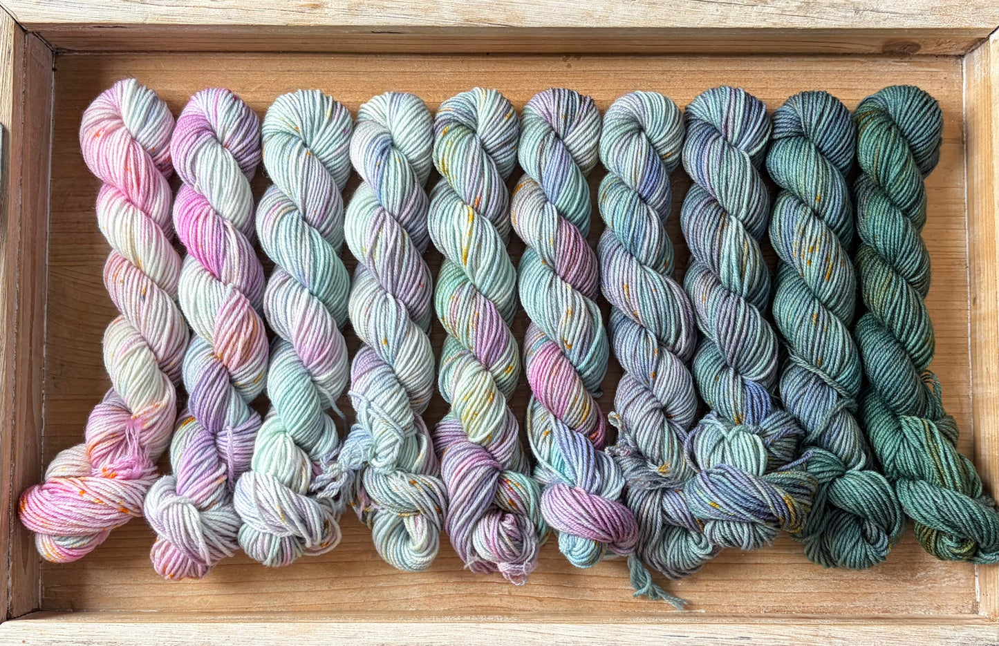 10 Skein Mini Yarn Fade - Squishy Sock Base