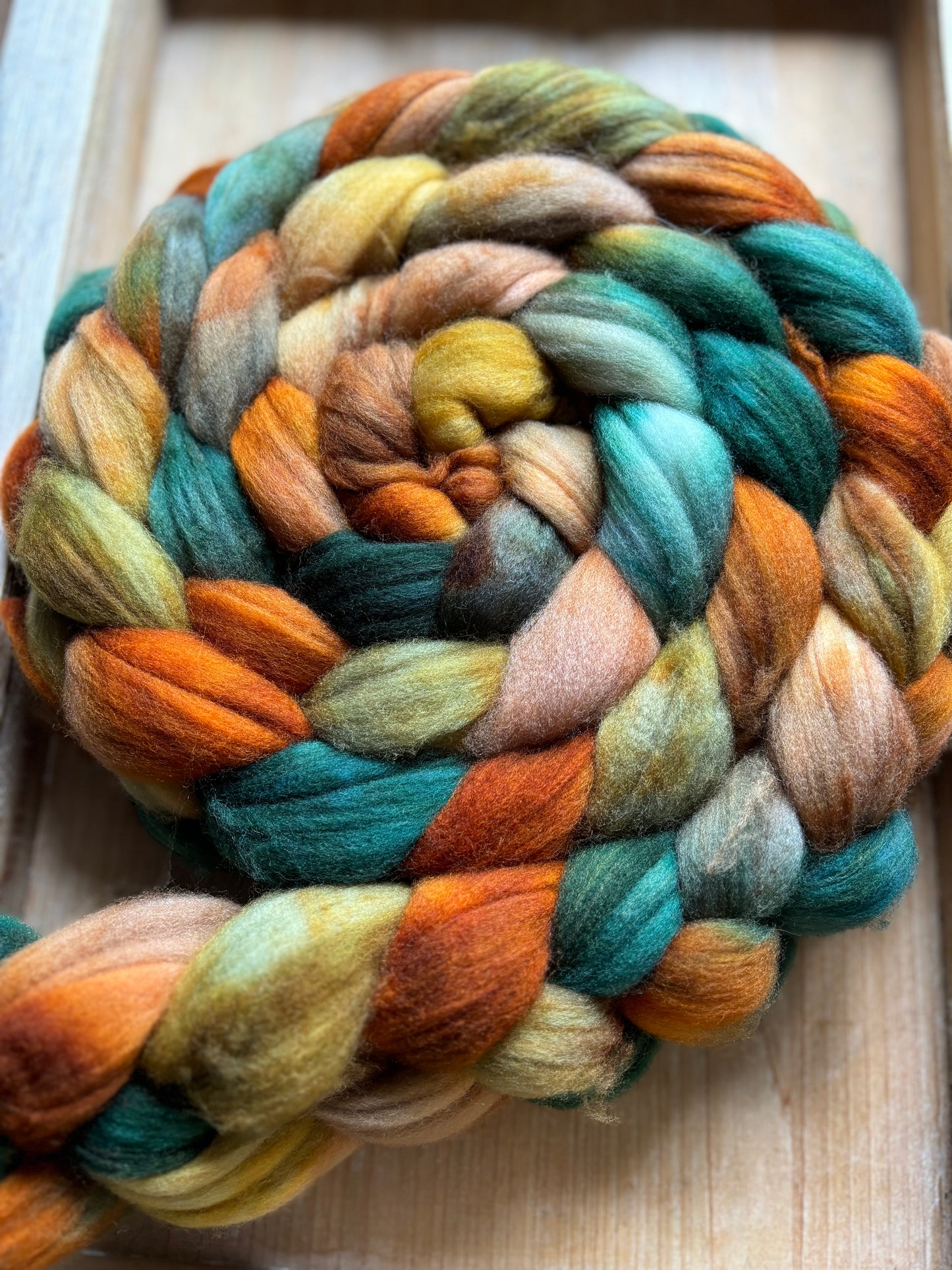 Autumn Leaves - 100 grams of Spinning Fibre