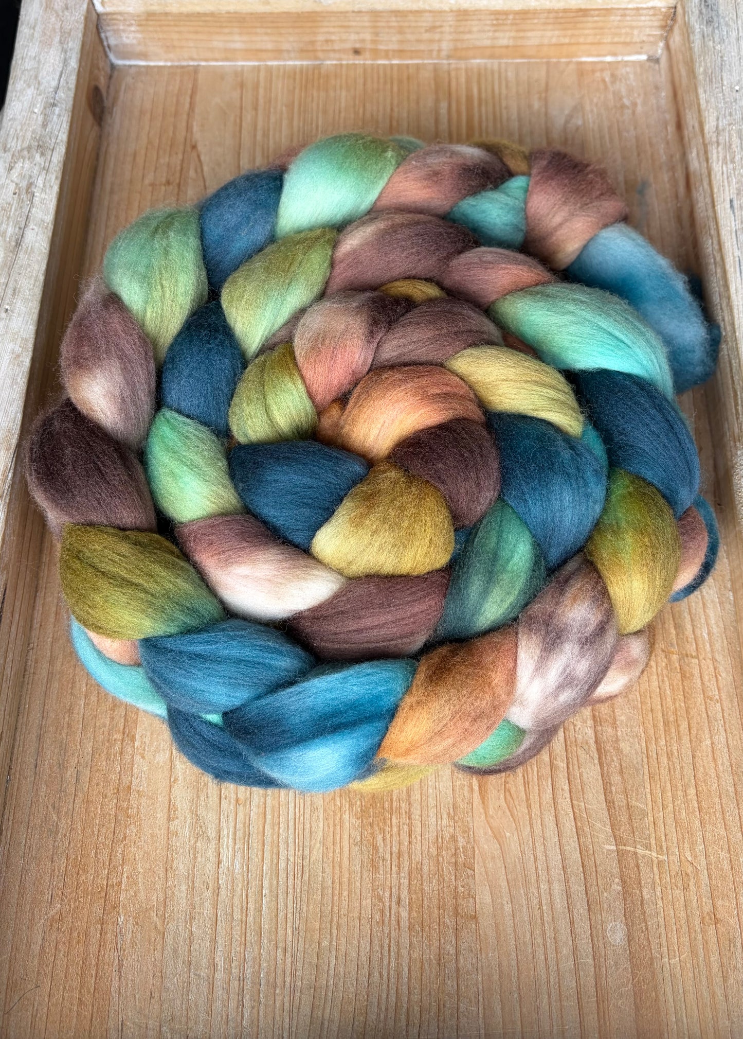 Untreated Merino Wool - 22 Micron - One of a Kind Batch - 100 grams of Spinning Fibre - Hand Dyed Combed Top