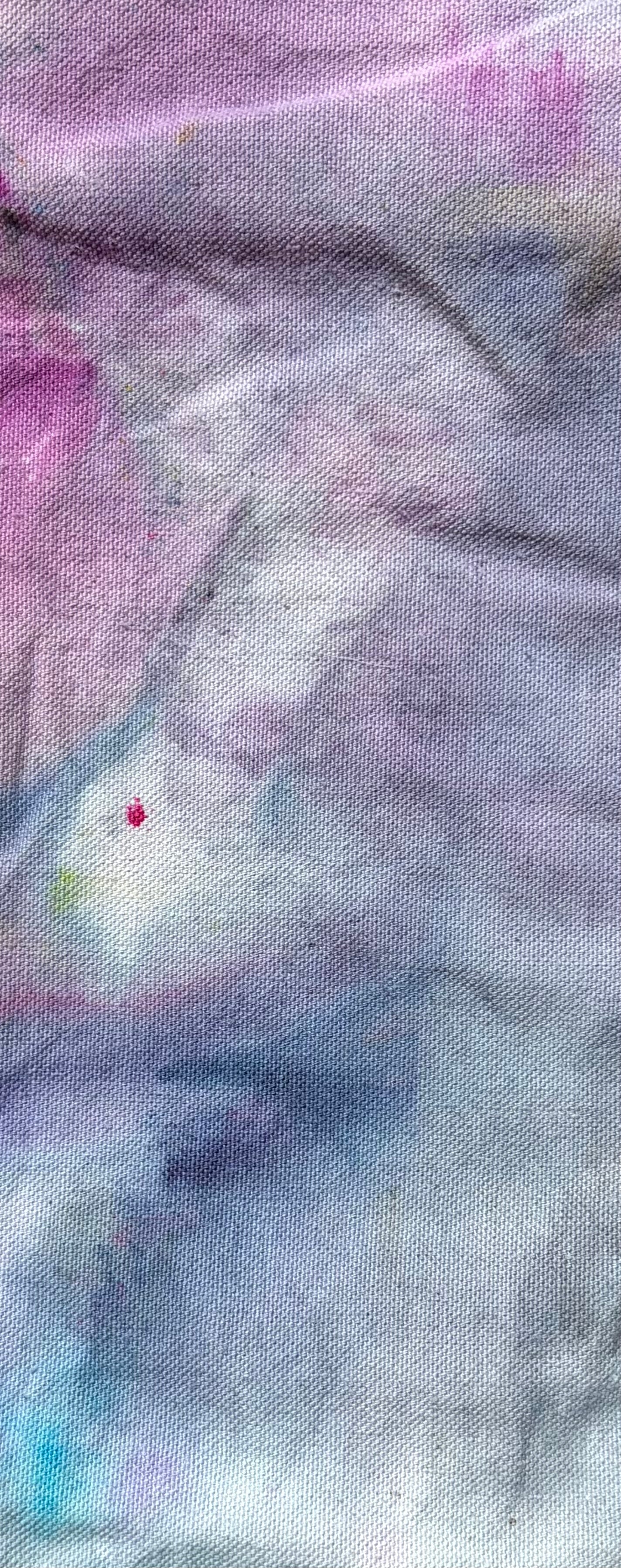 Ice Dyed Cotton Tote Bag