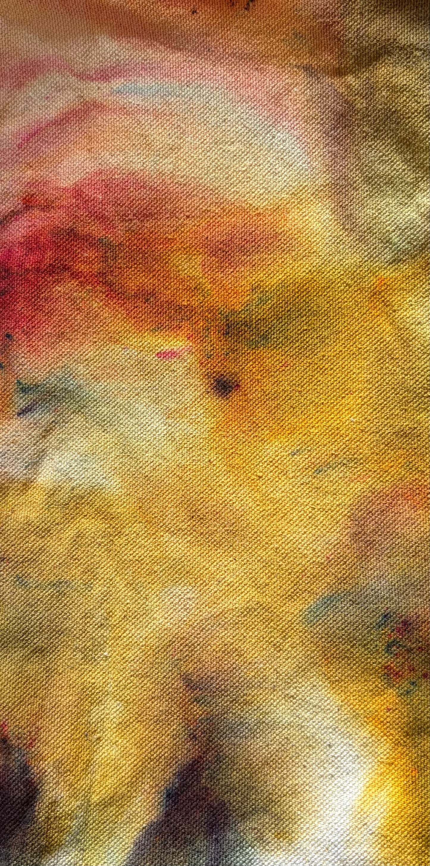 Ice Dyed Cotton Tote Bag
