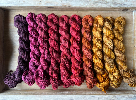 10 Skein Mini Yarn Fade - Base DK cachée