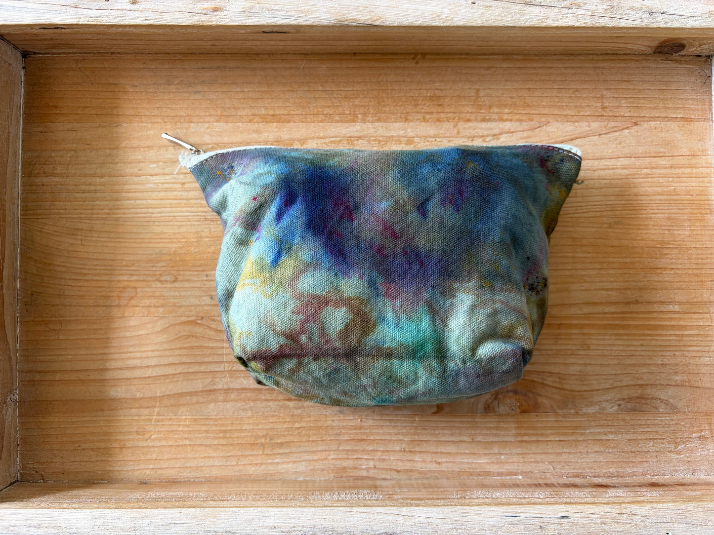 Ice Dyed Zipper Pouch