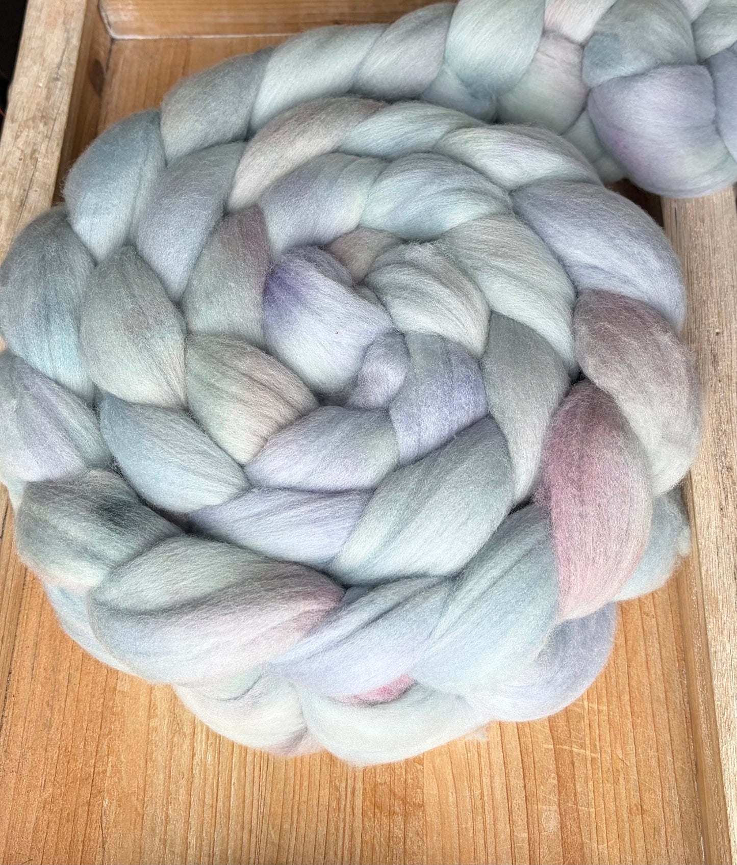 Untreated Merino Wool - 22 Micron - One of a Kind Batch - 100 grams of Spinning Fibre - Hand Dyed Combed Top
