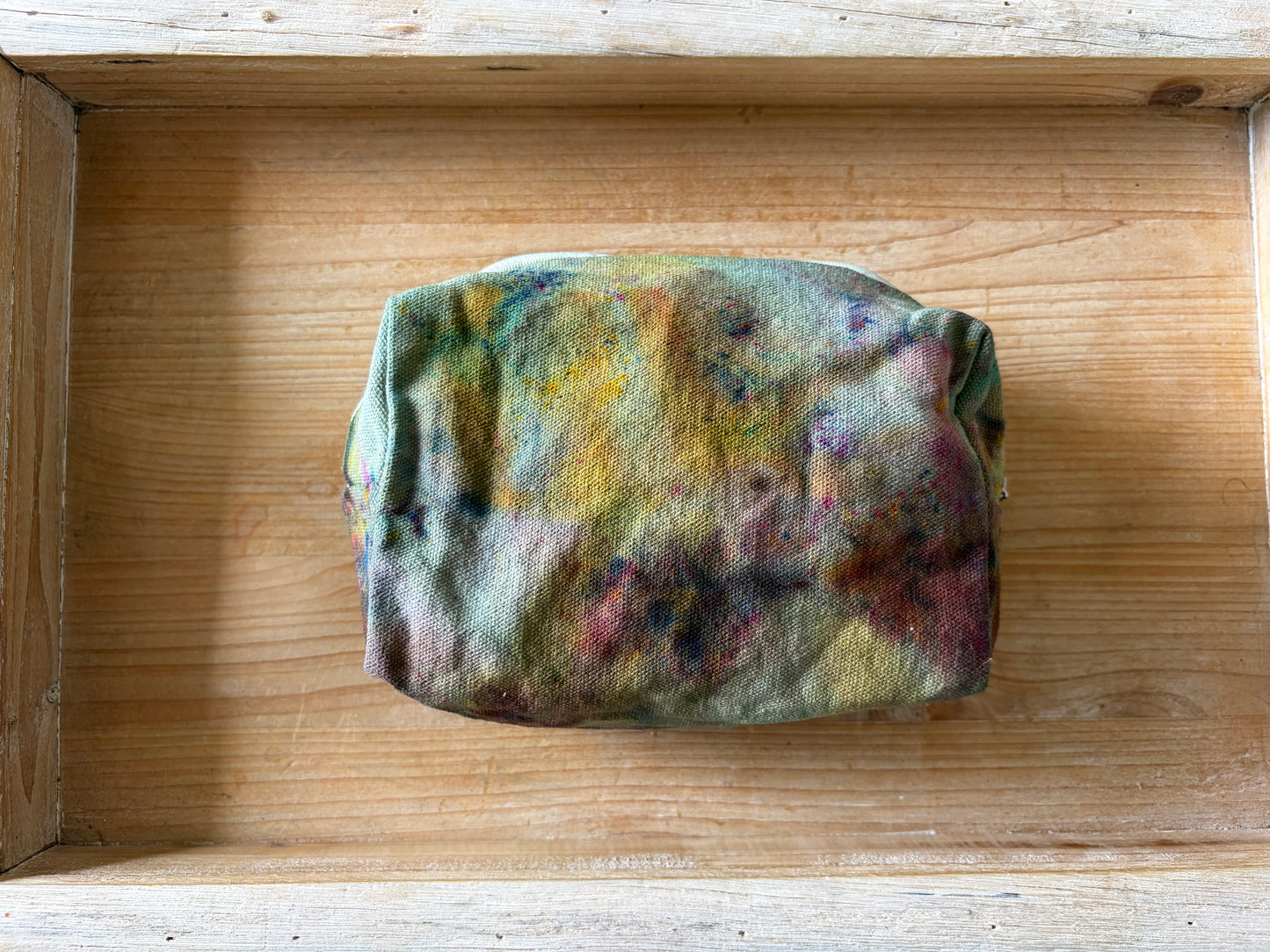 Ice Dyed Zipper Pouch