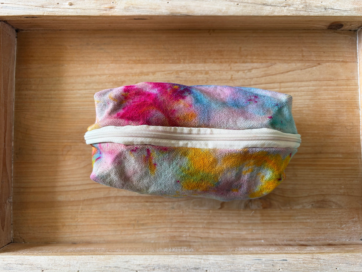 Ice Dyed Zipper Pouch