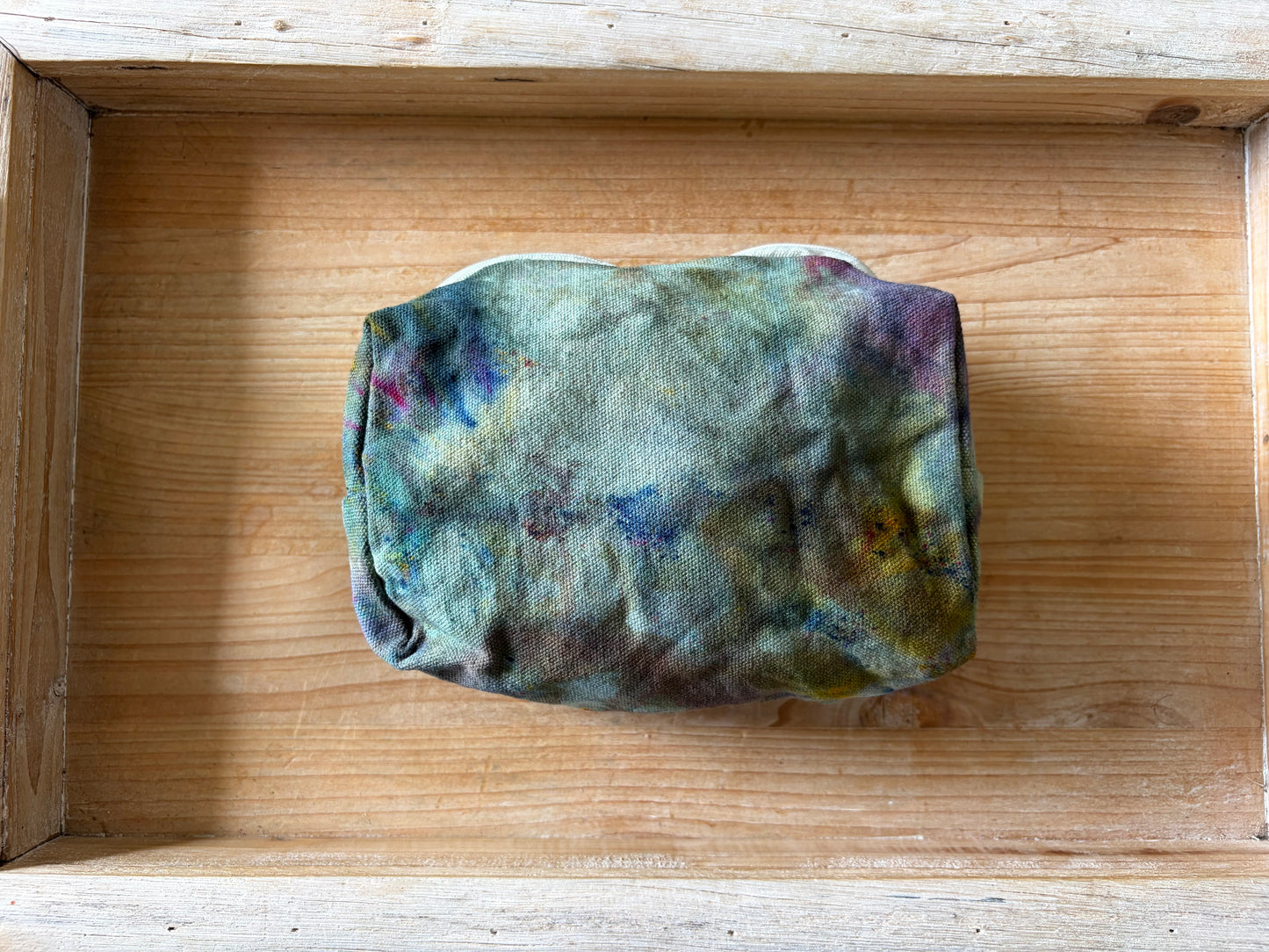 Ice Dyed Zipper Pouch