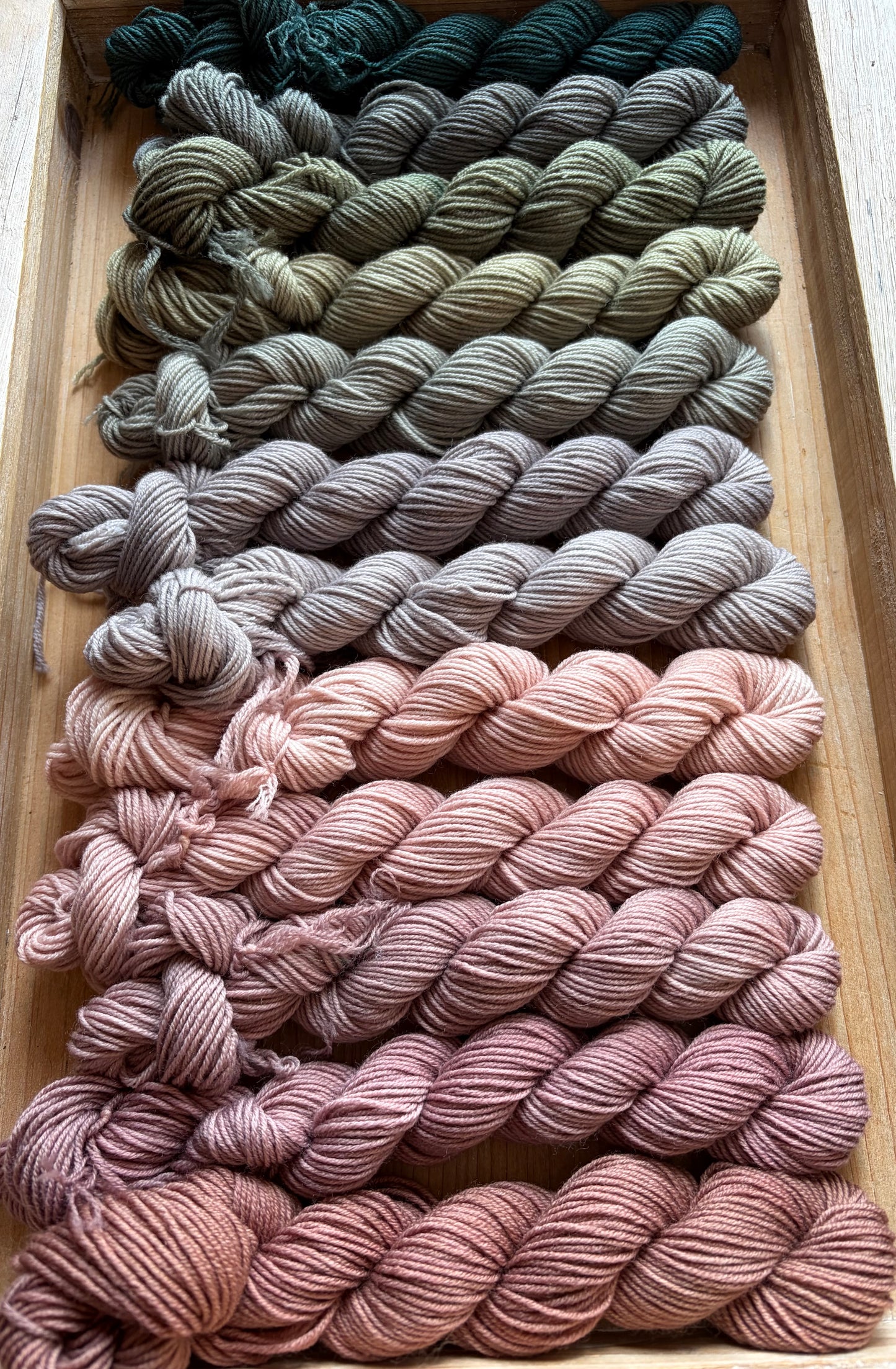 12 Skein Mini Yarn Fade - Squishy Sock Base