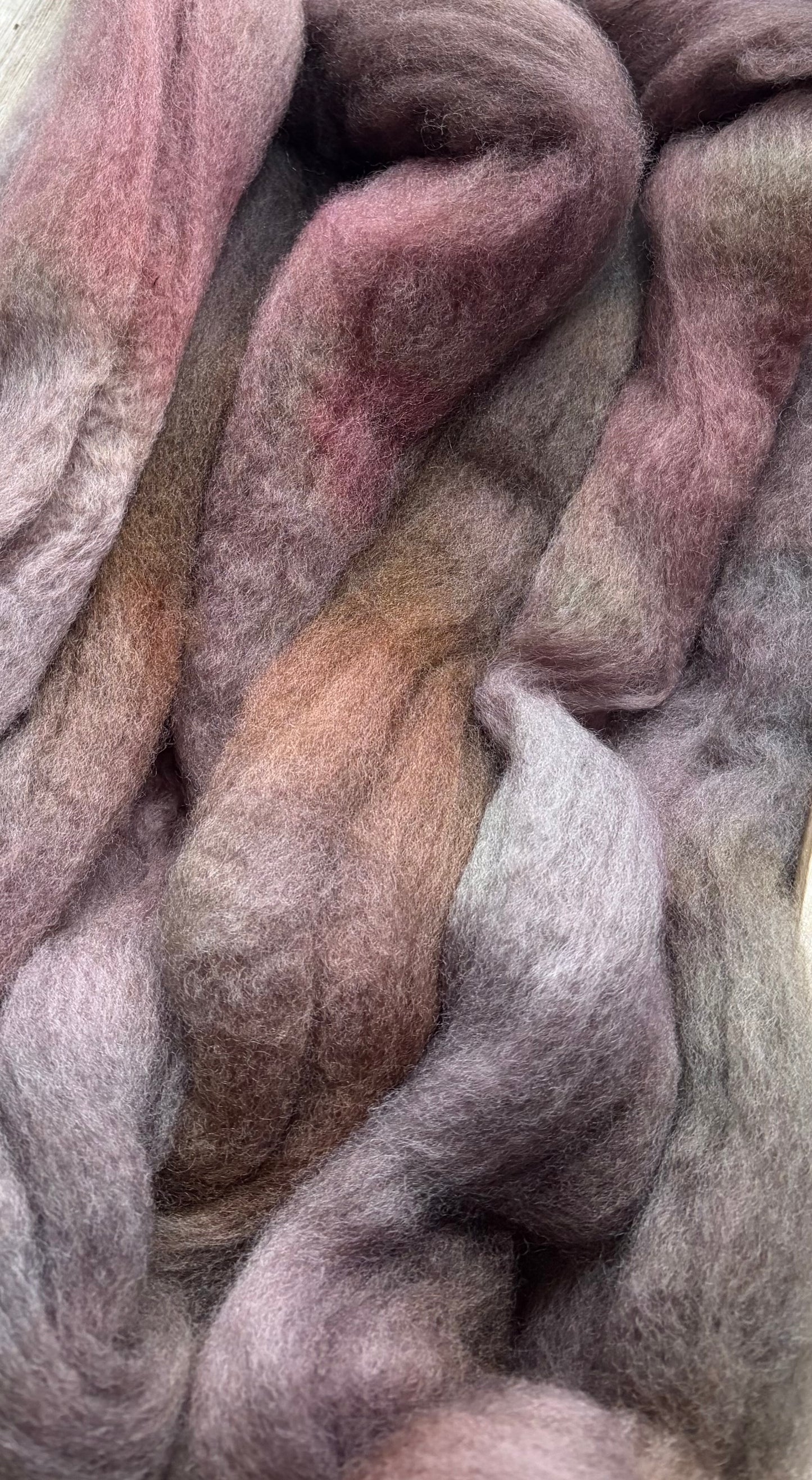 Bluefaced Leicester Wool - 26 Micron - One of a Kind Batch - 100 grams of Spinning Fibre - Hand Dyed Combed Top
