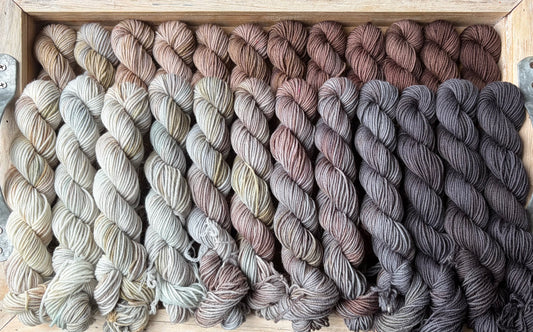 24 Skein Mini Yarn Fade - Squishy Sock Base
