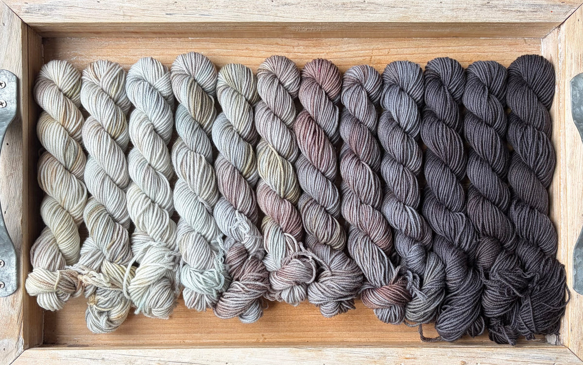 24 Skein Mini Yarn Fade - Squishy Sock Base