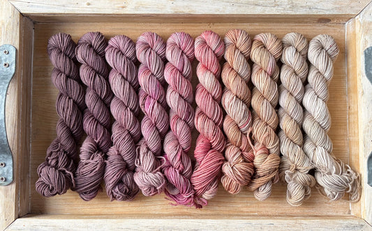 10 Skein Mini Yarn Fade - Squishy Sock Base