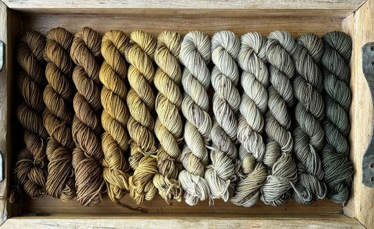 12 Skein Mini Yarn Fade - Squishy Sock Base