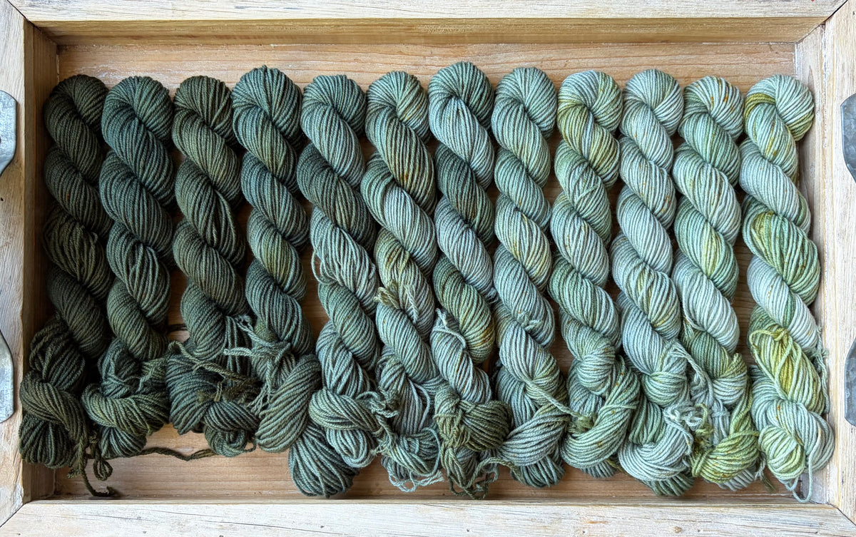 24 Skein Mini Yarn Fade - Squishy Sock Base