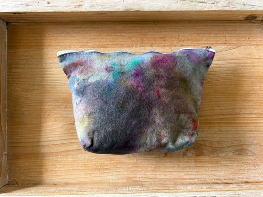 Ice Dyed Zipper Pouch
