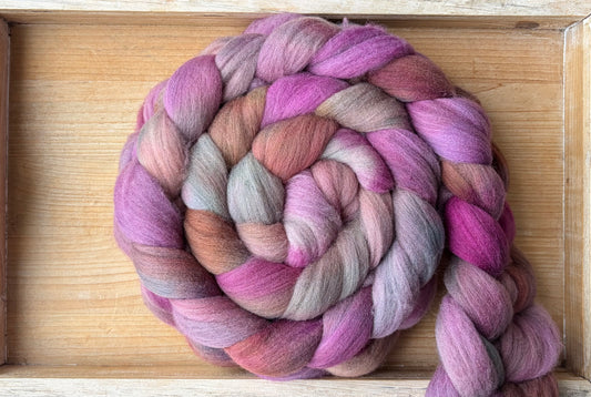 Targhee - 23 Micron - One of a Kind Batch - 100 grams of Spinning Fibre - Hand Dyed Combed Top