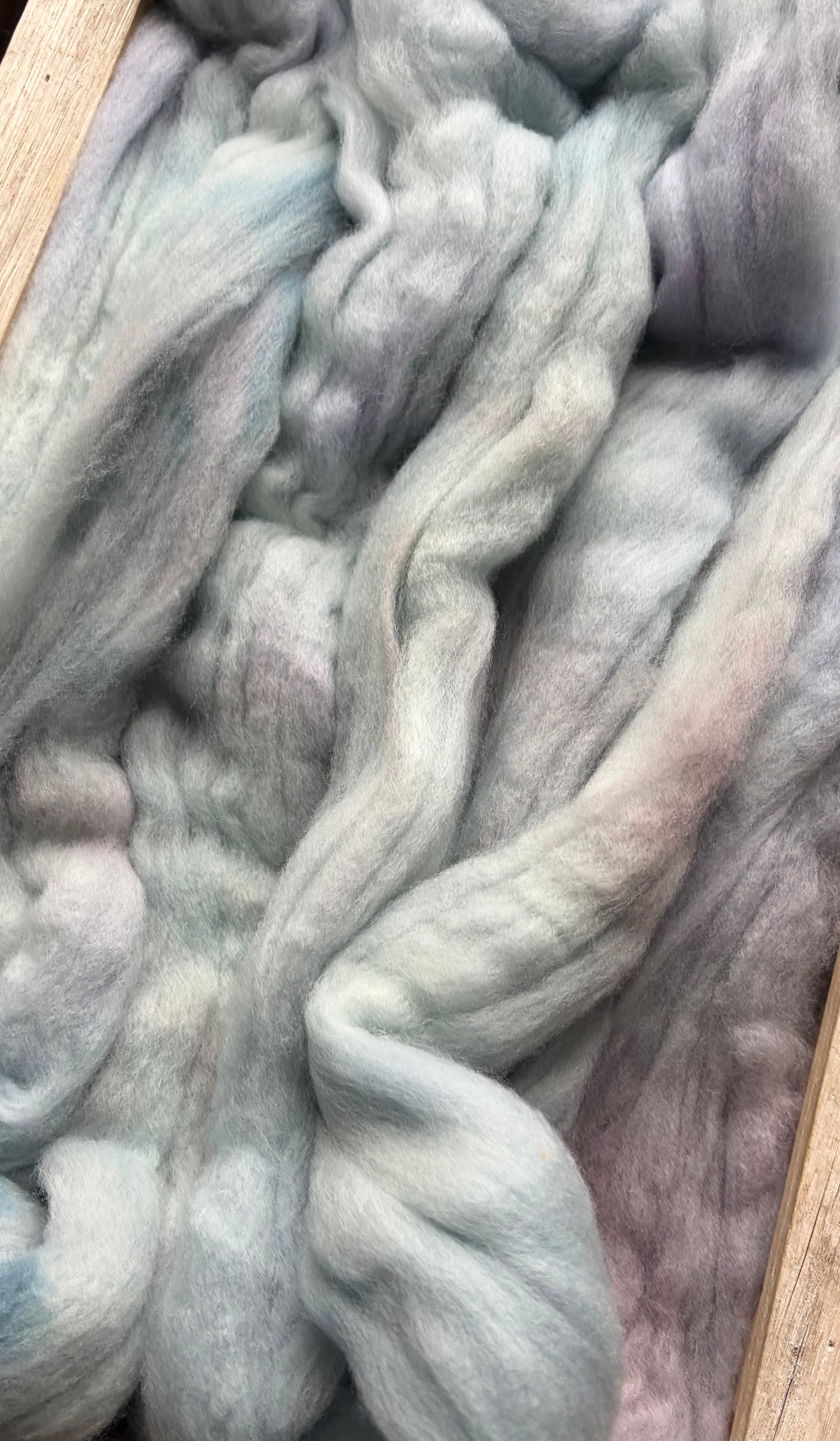 Untreated Merino Wool - 22 Micron - One of a Kind Batch - 100 grams of Spinning Fibre - Hand Dyed Combed Top