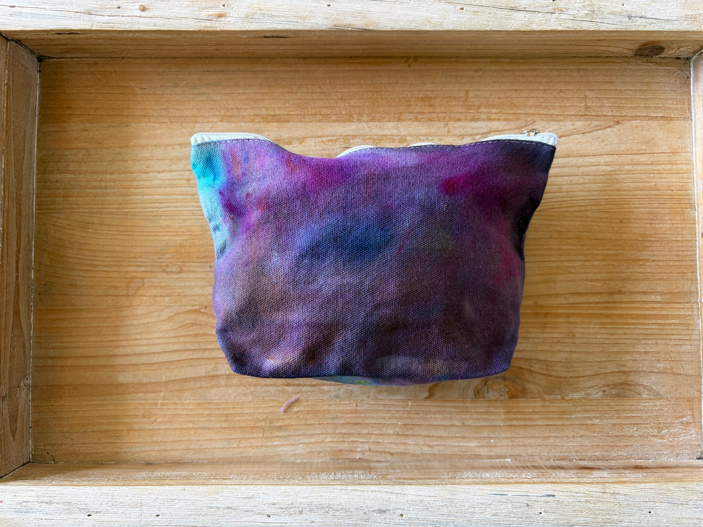 Ice Dyed Zipper Pouch
