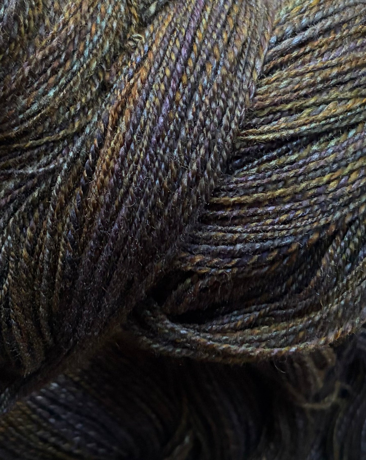 Hand Spun Yarn - 70% BFL/30% Tussah Silk