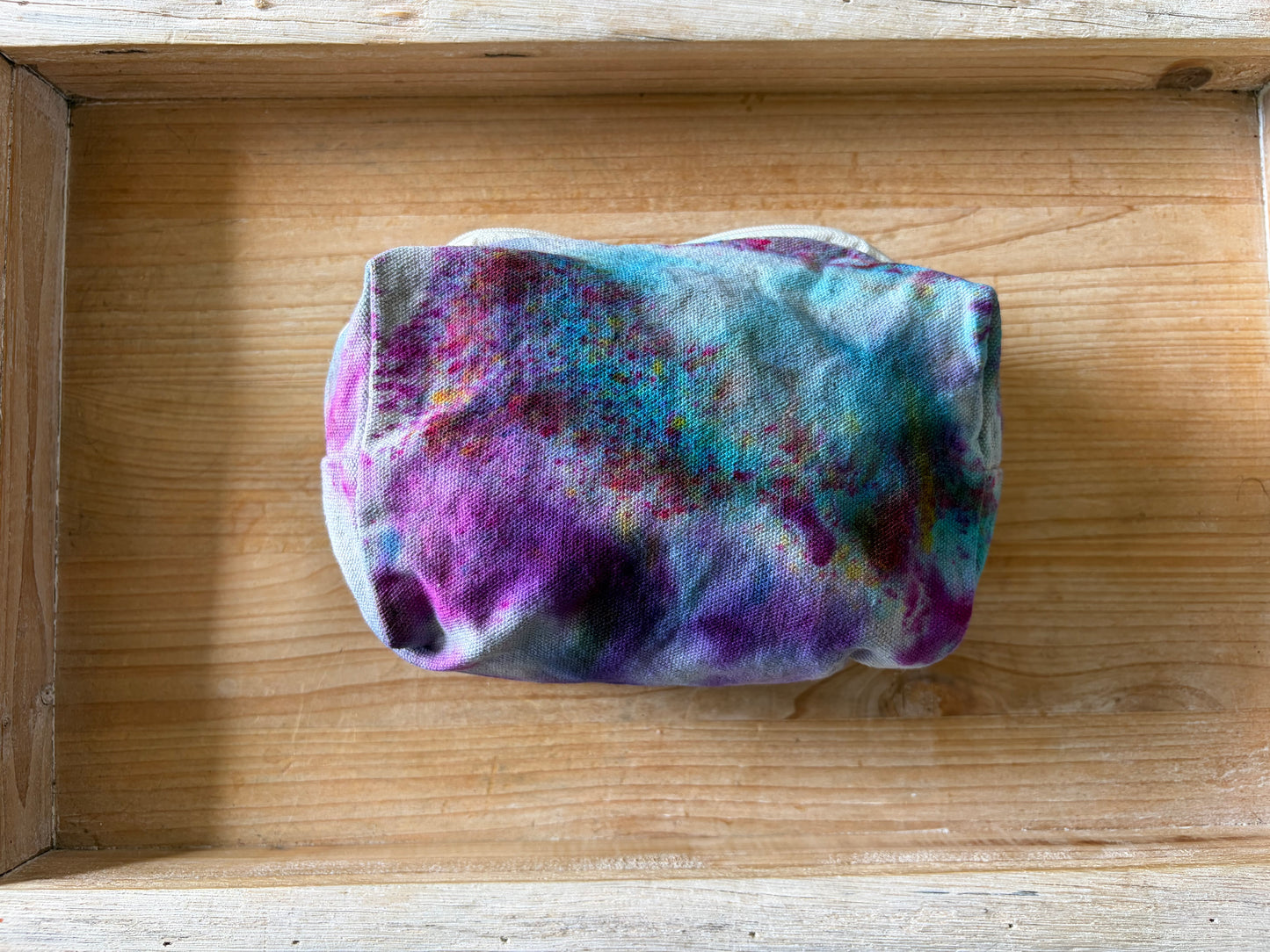 Ice Dyed Zipper Pouch