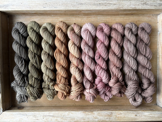 10 Skein Mini Yarn Fade - Squishy Sock Base