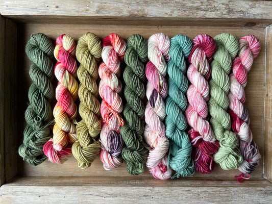 10 Skein Mini Yarn Fade - Squishy Sock Base