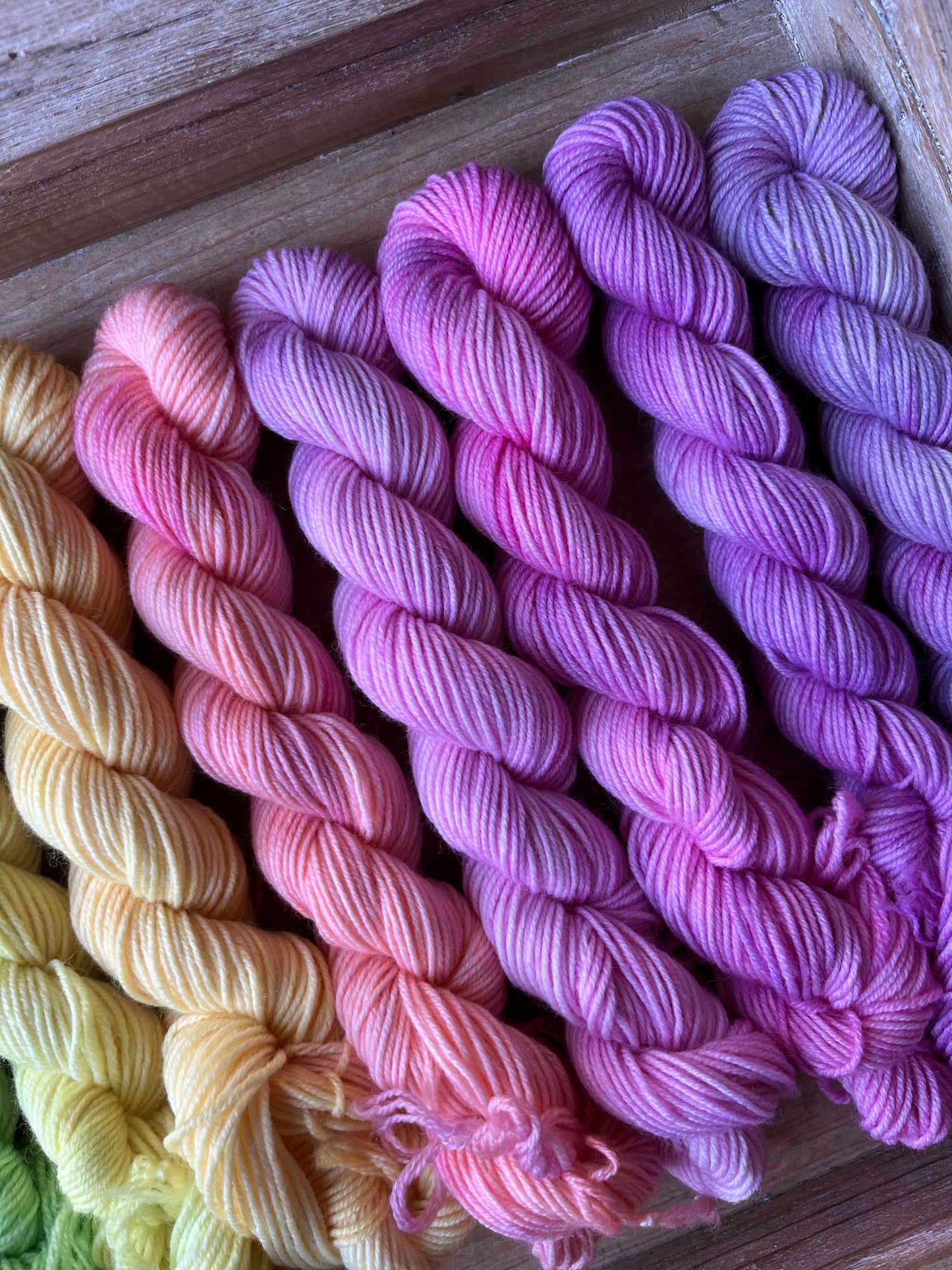 12 Skein Mini Yarn Fade - Squishy Sock Base