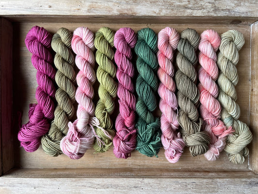 10 Skein Mini Yarn Fade - Squishy Sock Base