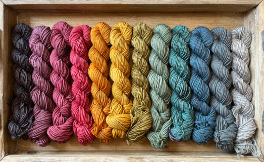 12 Skein Mini Yarn Fade - Squishy Sock Base