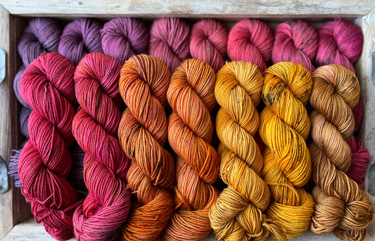 15 écheveaux Mini Yarn Fade - Base de chaussette Squishy