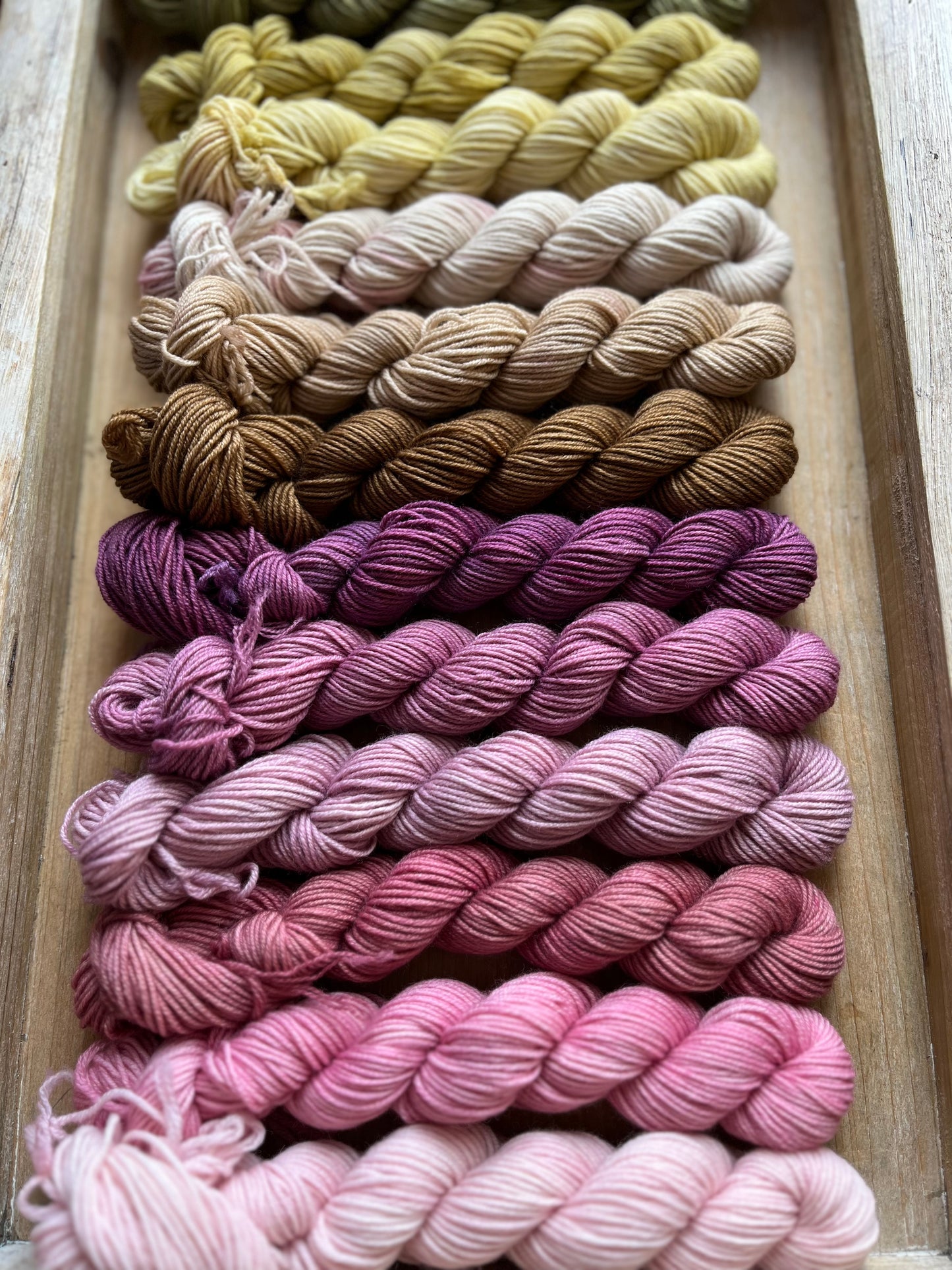 12 Skein Mini Yarn Fade - Squishy Sock Base