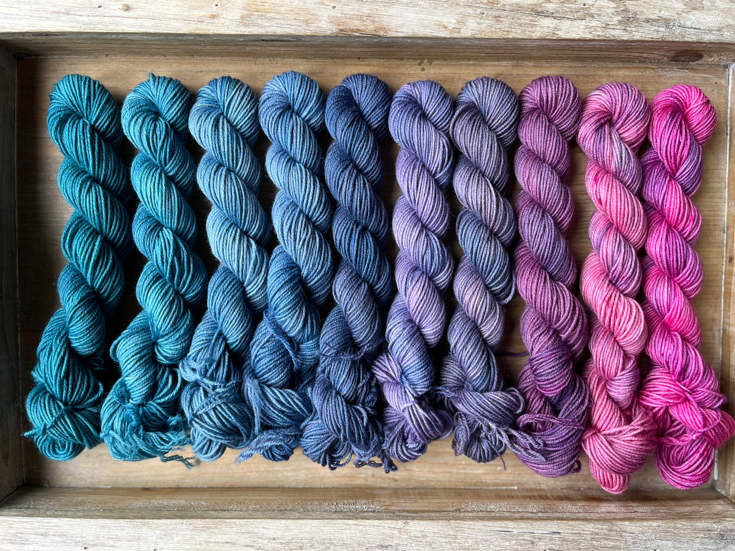 10 Skein Mini Yarn Fade - Squishy Sock Base