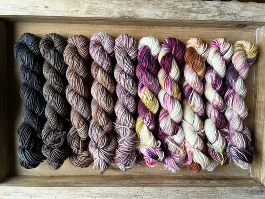 10 Skein Mini Yarn Fade - Squishy Sock Base