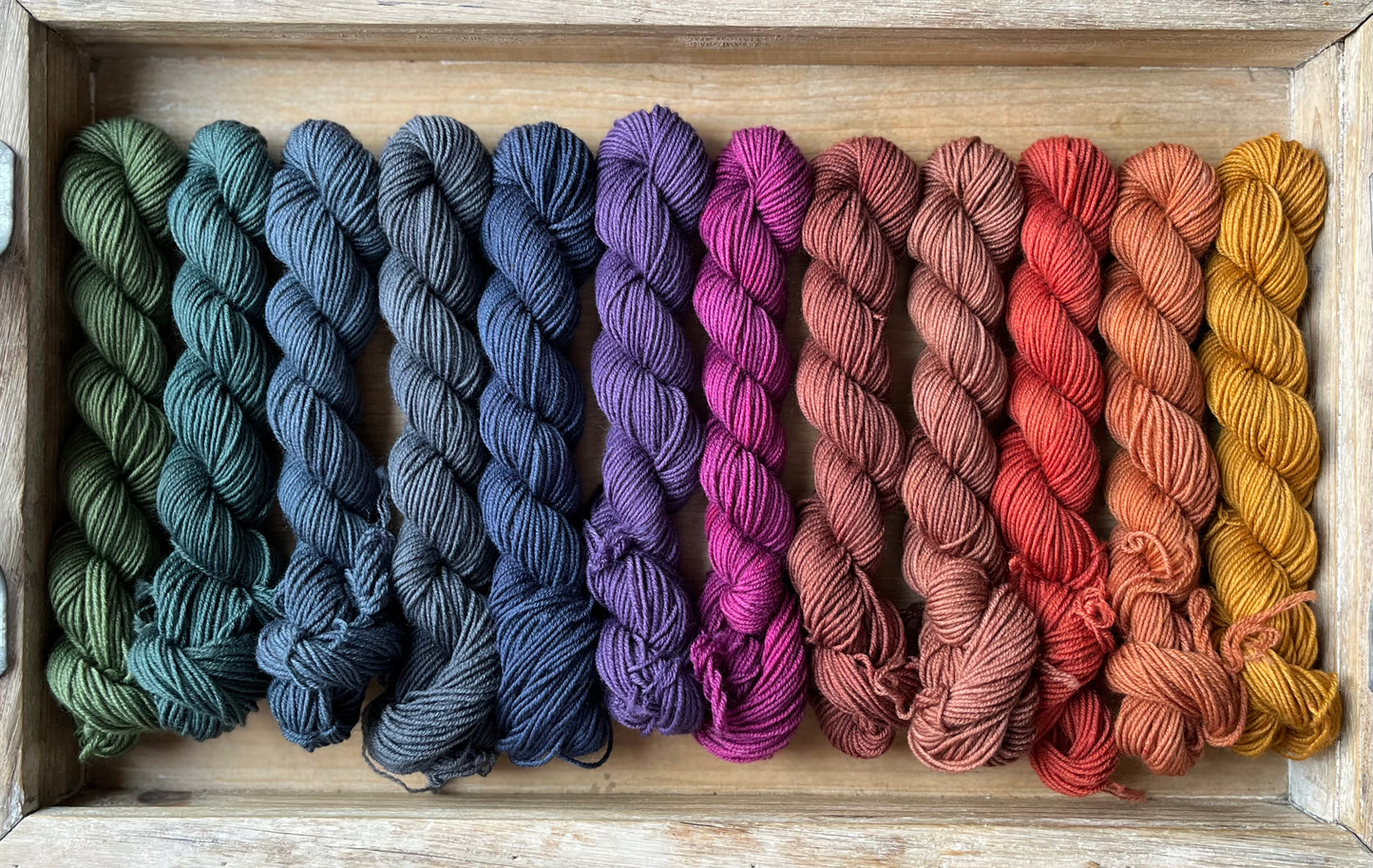 12 Skein Mini Yarn Fade - Squishy Sock Base