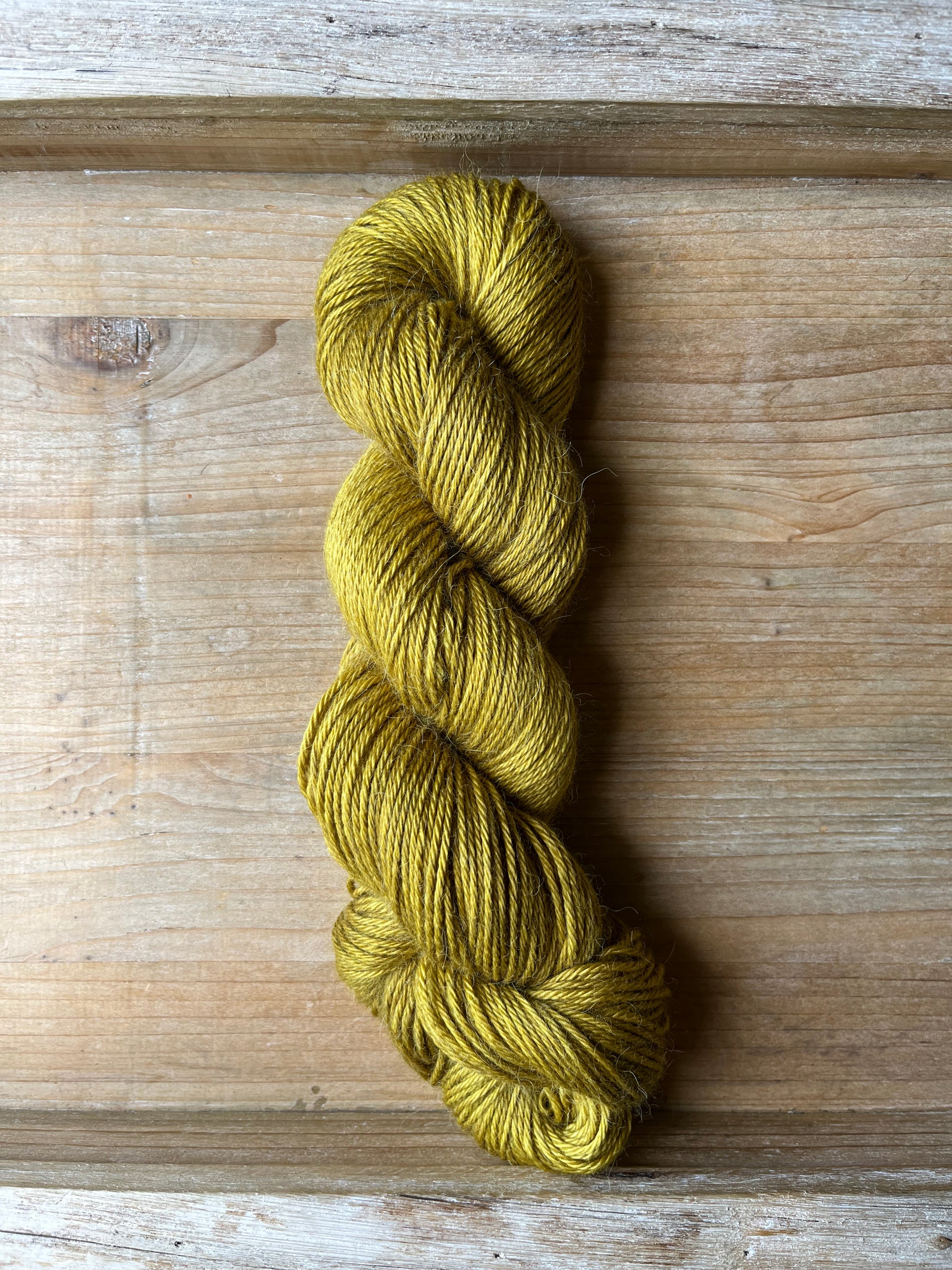 Alpaca Wool Long Country Socks Mustard Yellow 75% Alpaca Wool