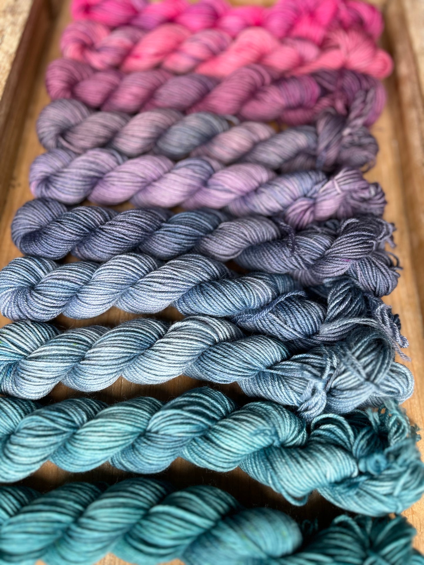 10 Skein Mini Yarn Fade - Squishy Sock Base