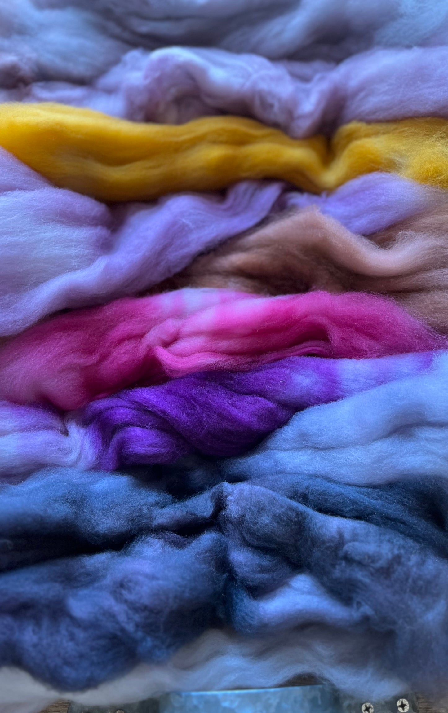 One of a Kind Batch - 100 grams of Spinning Fibre - Mix & Match Mini Bun Set - 100% Superwash Merino Wool - Hand Dyed Combed Top