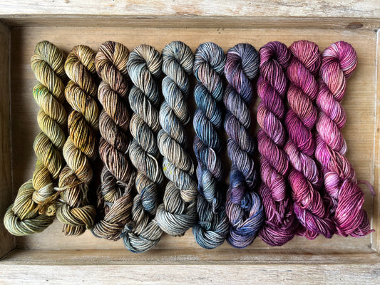 10 Skein Mini Yarn Fade - Squishy Sock Base