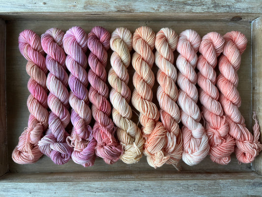 10 Skein Mini Yarn Fade - Squishy Sock Base