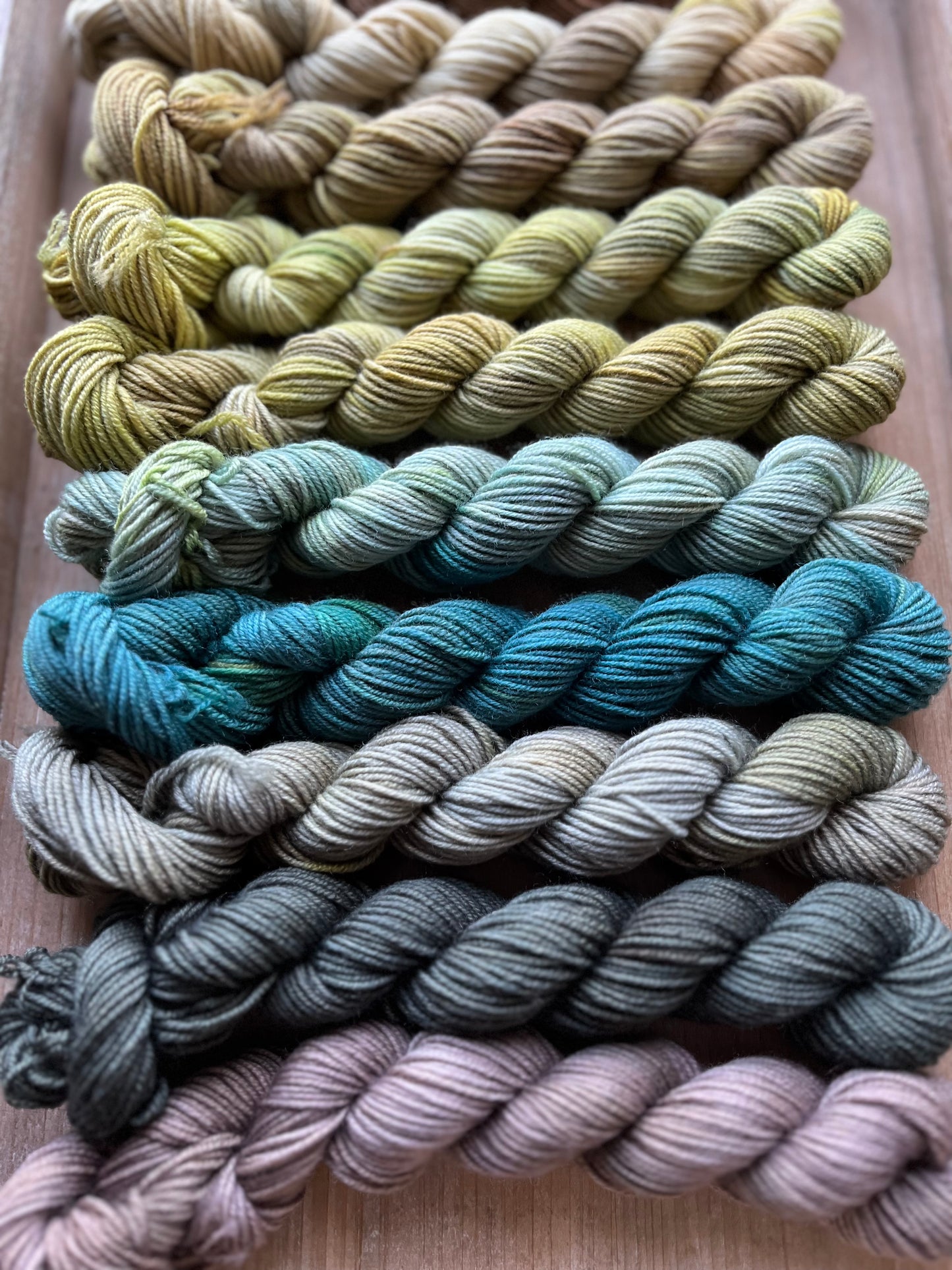 10 Skein Mini Yarn Fade - Squishy Sock Base