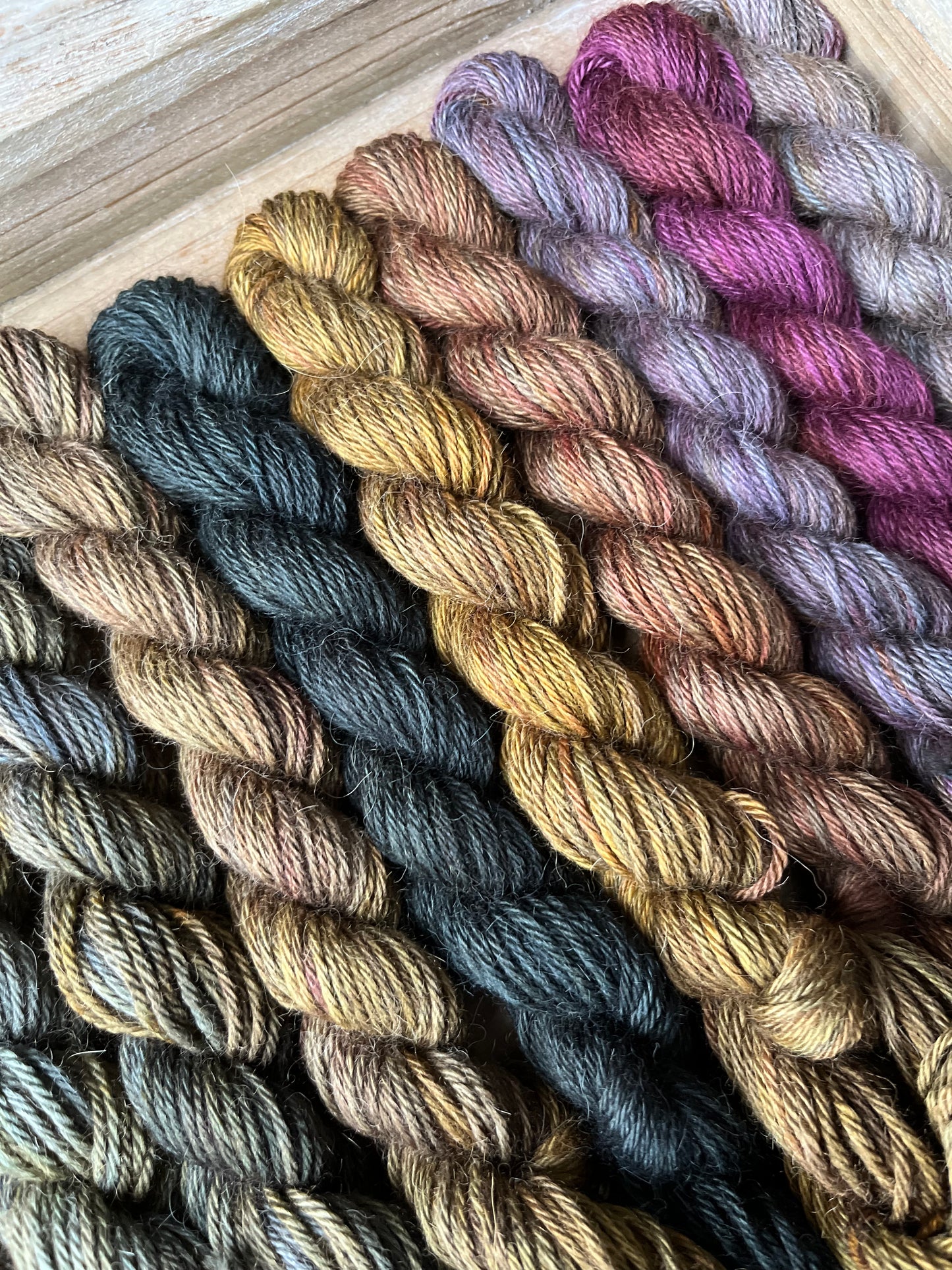 15 Mini Skein Fade on Dreamy DK Base